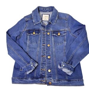 Sonoma The Everyday Jacket Medium Wash Denim Jean Jacket Woman's Size Small